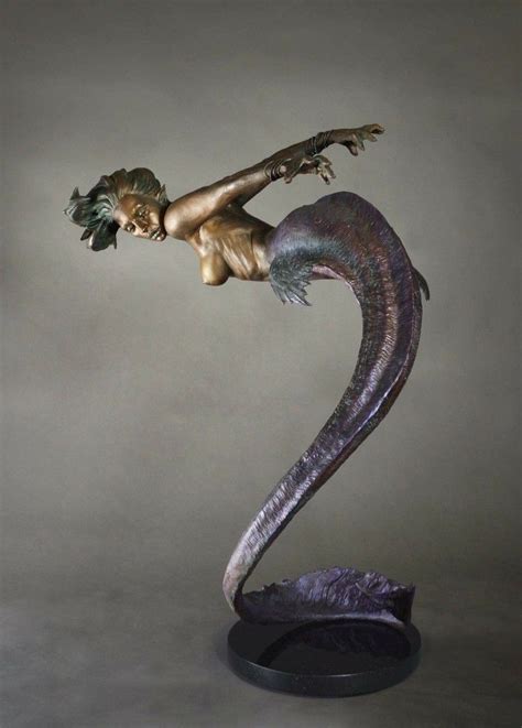 Mermaid Sculpture By Art Of Devon с изображениями Искусство скульптуры Скульптура Бронза