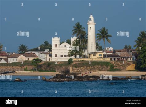 Sri Lanka Port City Of Galle Coastal View Of Galle Lighthouse Aka
