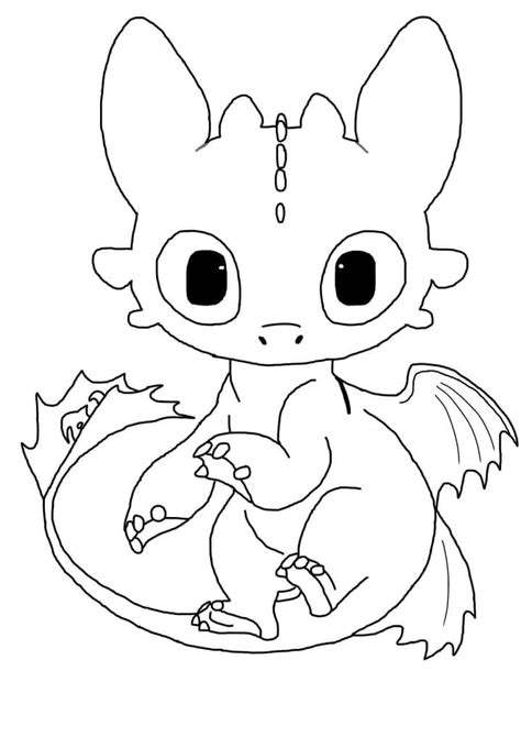 Toothless Baby Coloring Page Free Printable Coloring Pages For Kids