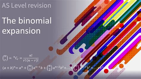 As Level Revision The Binomial Expansion Youtube