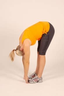 To cause something to reach, often as far as possible, in a particular direction: Standing hamstring and lower back stretch | iBodz - online ...