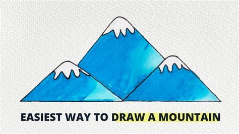 How To Draw Mountains Easy Step By Step Tutorial Choose Marker