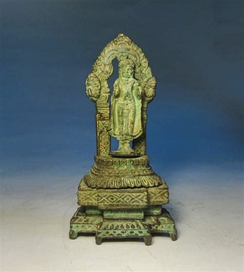 Minature Khmer Style Buddha Travelling Shrine Bronze Catawiki