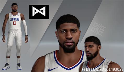 Nba K Paul George Cyberface And Body Model By Shuajota