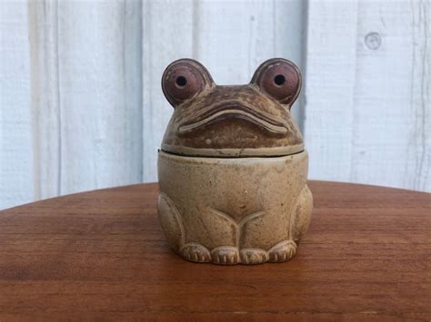 Vintage Frog Incense Burner Mid Century Japanese Art Pottery Etsy