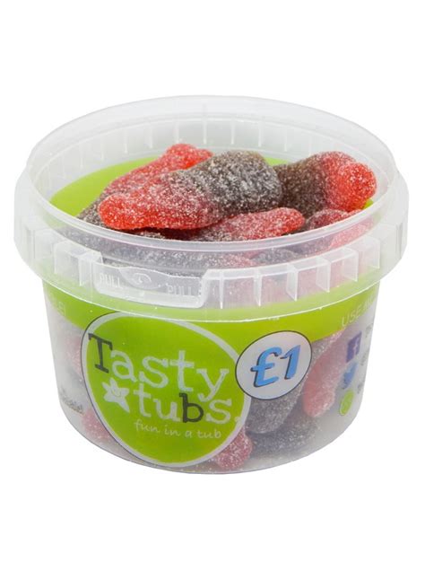 Tasty Tubs Fizzy Cherry Cola Bottles Ctc Wholesalers