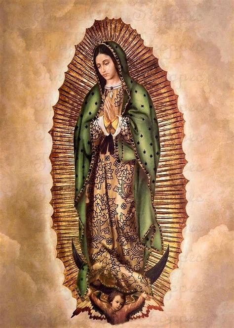 Our Lady Of Guadalupe Mexico 1531 Vintage Art Prints Virgin Mary