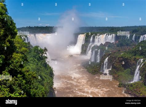 Iguazu Falls Brazilian Side Stock Photo Alamy