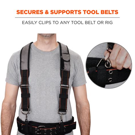 Tool Belt Suspenders With Shoulder Pads Ergodyne