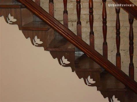 As each stair bracket is solely a decorative device and does not perform a function as do other parts of a staircase, the installation of these details is simple enough that they can be installed by anyone who can handle glue. Furniture Restoration and Repair by Urban Revivals
