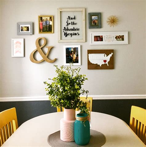 Simple Gallery Wall With Decor Purchased From Home Hoods Target And