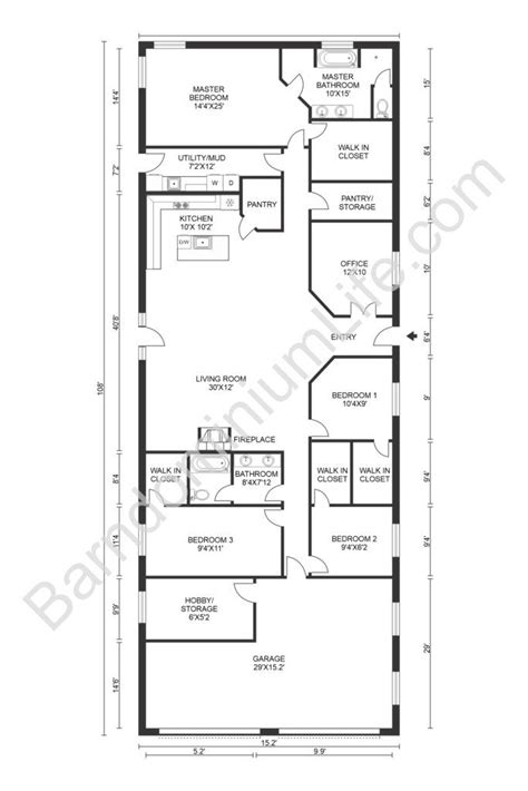 8 Inspiring Barndominium Floor Plans With Garage Barn Homes Floor Plans