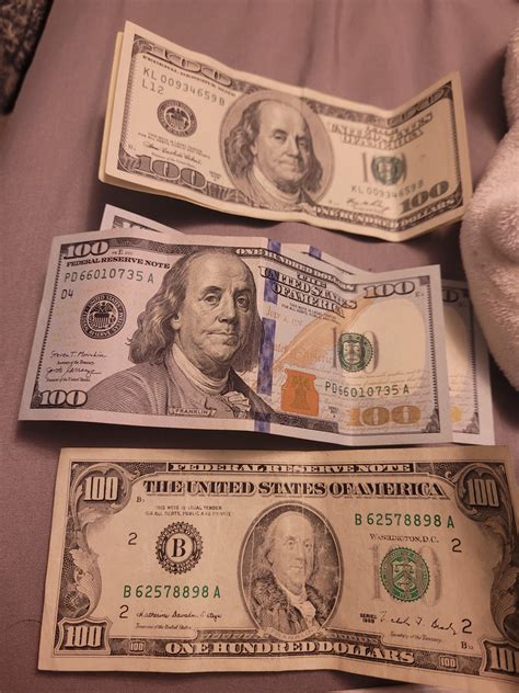 I Got 3 Different 100 Dollar Bills From 3 Different People For