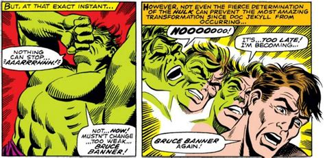 Hulk Changing Back To Bruce Banner Silver Age Comics Comic Artist