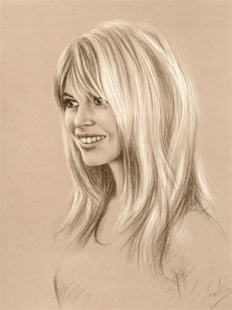 Brigitte Bardot Drawing By Isabelle Milloz Artmajeur