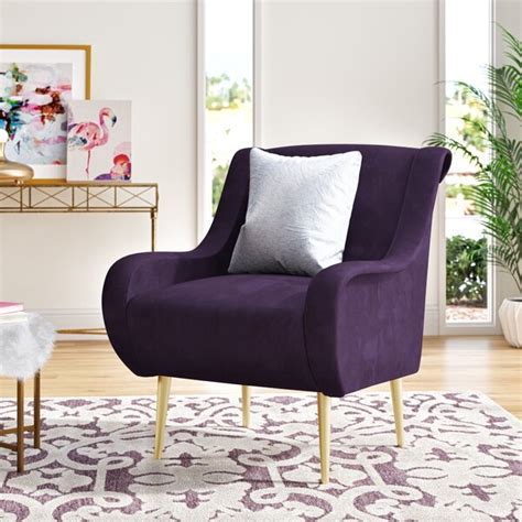 With its impressive height and its stately presence, this one feels like a plush velvety throne. Mercer41 Tilford 34" Wide Velvet Armchair & Reviews ...