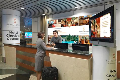 There are smaller counters in the domestic and international arrival halls. Sama-Sama Hotel, 442 newly renovated guestrooms connected ...