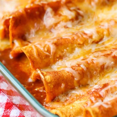 Authentic Mexican Chicken Enchiladas With Red Sauce Peanut Butter Recipe