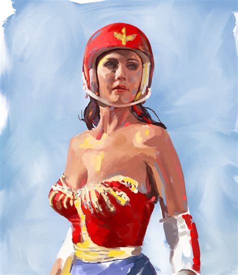 The Original Wonder Woman Lynda Carter Digital Painting