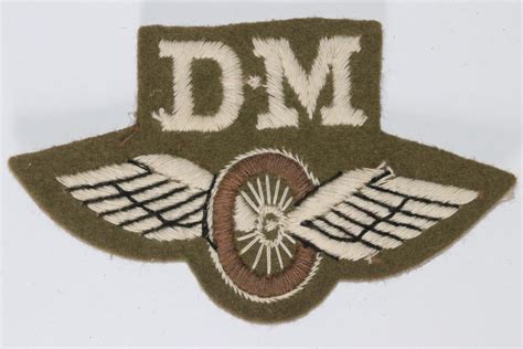Original Ww2 Dm Driver Mechanic Qualification Arm Cloth Badge 3