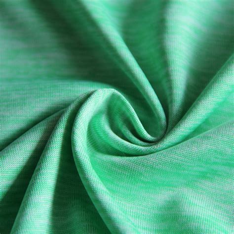 100polyester Green Cationic Plain Knitting Jersey Fabric 145gsm For
