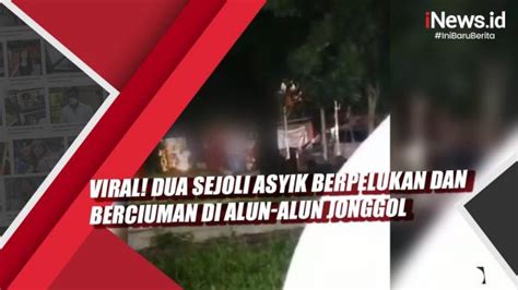 Video Viral Dua Sejoli Asyik Berpelukan Dan Berciuman Di Alun Alun Jonggol