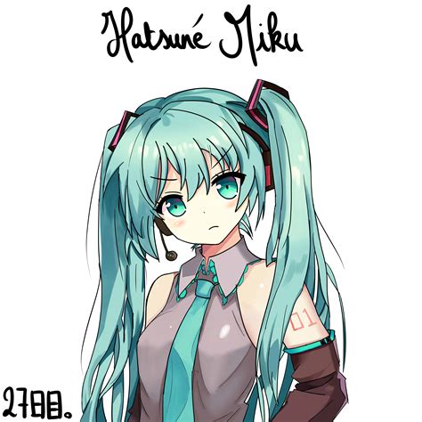 Hatsune Miku Drawing At Explore Collection Of