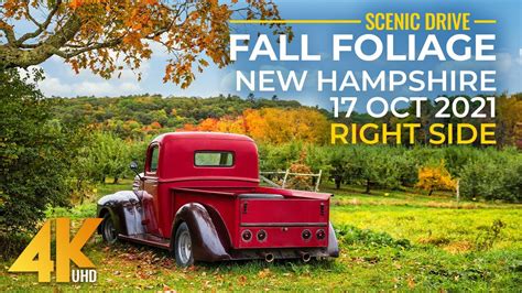 4k Autumn Scenic Roads Of New Hampshire Amazing Fall Foliage Season