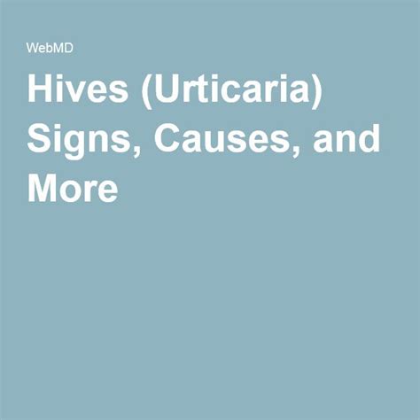 They can be treated with antihistamines, such as benadryl. Hives: What You Need to Know | Urticaria, Cold urticaria ...