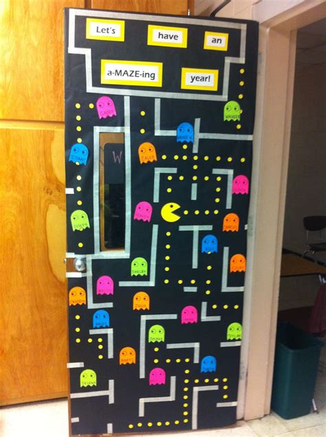 Pac Man Classroom Door Classroom Ideas Pinterest