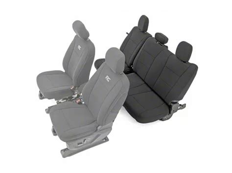 Rough Country F 250 Super Duty Neoprene Rear Seat Covers Black 91017 17 22 F 250 Super Duty