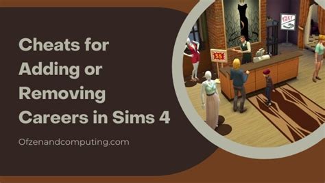 Sims 4 Career Cheats October 2023 Promotion Performance