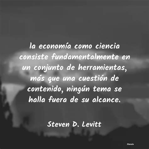 Steven D Levitt La Economía Como Ciencia Cons