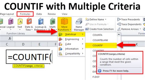 The tutorial explains how to use countifs and countif formulas with multiple criteria in excel based on and as well as or logic. COUNTIF with Multiple Criteria (Formula, Examples) | How ...