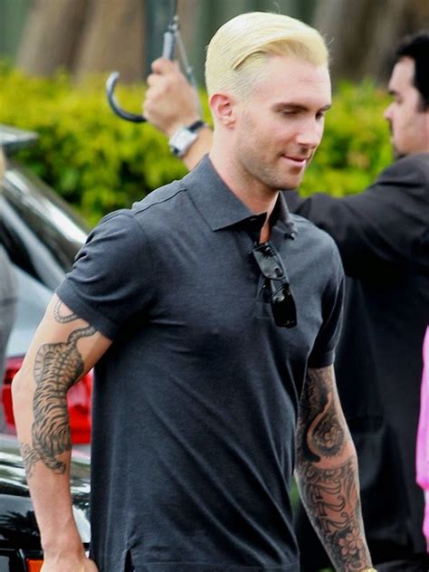 Amazing Adam Levine Blonde New Hairstyle