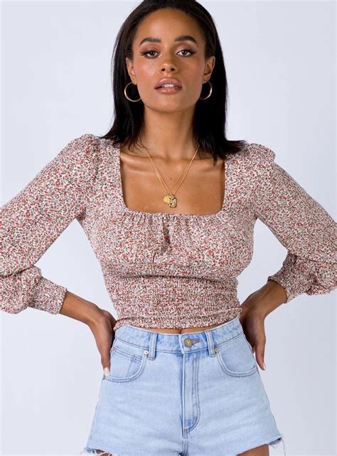 Connelly Top Princess Polly Aus Tops Women Tops Online Floral Tops