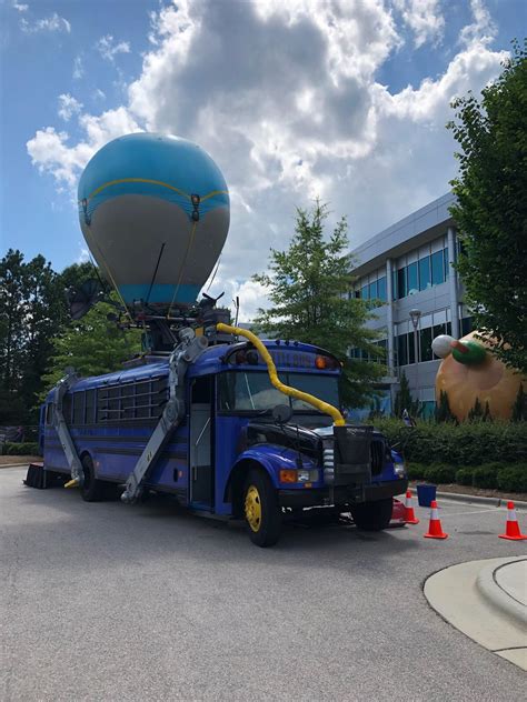 Close Up Of The Fortnite Battle Bus That Was At Epic Games Hq Last Week