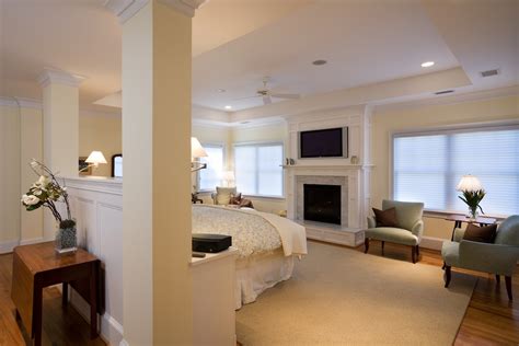 Luxury Loving Master Bedroom Fireplaces Sandy Spring Builders