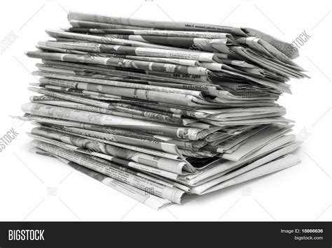 Pile Old Newspapers Image And Photo Free Trial Bigstock