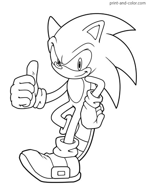 Sonic The Hedgehog Coloring Pages Print And Color