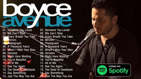 Boyce Avenue Acoustic Playlist 2020 Boyce Avenue Duet Acoustic Song
