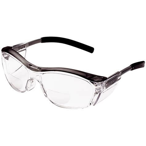 clear bifocal lens 3m nuvo reader safety glasses