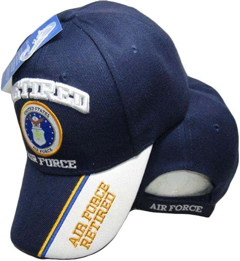 Us Air Force Retired Blue White Shadow Navy Blue