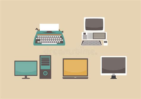 Evolution Of Computer Stock Vector Image 67364829