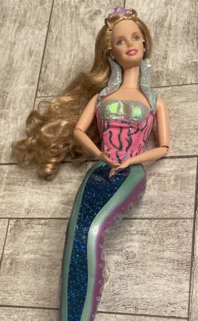Mattel Barbie Doll Magical Mermaid 2000~tail Lights Up In Water 1800 Picclick