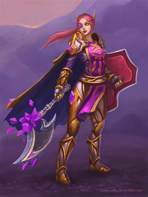 Commission Blood Elf Paladin By Lowly Owly On Deviantart