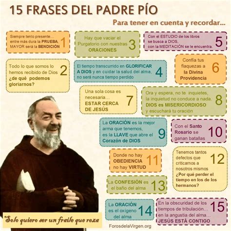 15 Excepcionales Frases Del Padre Pio Reina Del Cielo