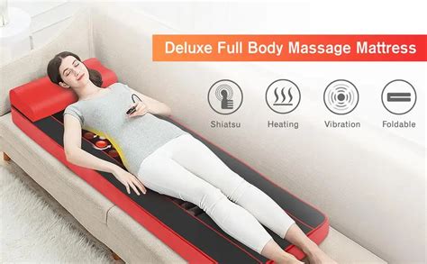 Full Body Shiatsu Massage Mattress With Jade Heating Pad Buy Shiatsu Massage Mattress Best