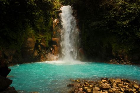 Rio Celeste Costa Rica The Magic Blue Colored River With A Brush Of