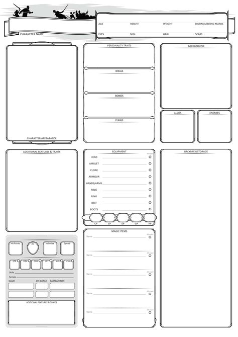Dnd Character Sheet Online Fillable Honlime
